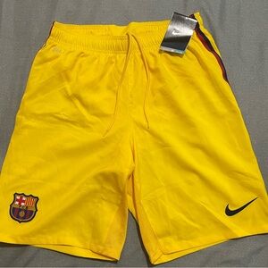 Nike FC Barcelona 2013/2014 Shorts Yellow